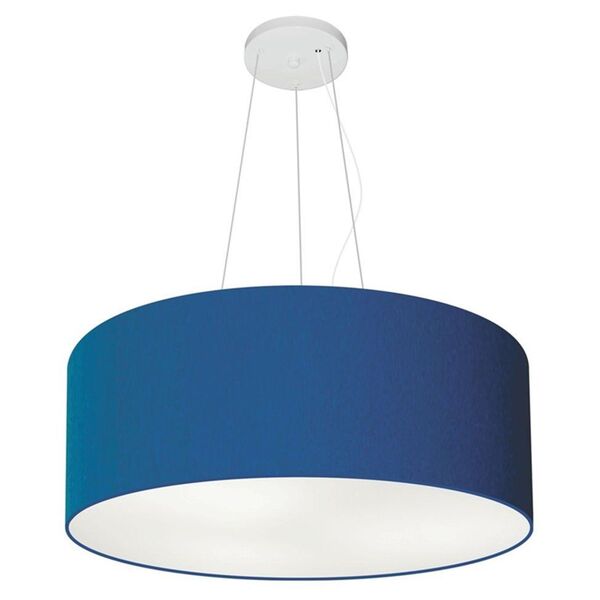 Lustre Pendente Cilíndrico Vivare Md-4047 Cúpula Em Tecido 50