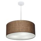 Lustre Pendente Cilíndrico Vivare Md-4049 Cúpula Em Tecido 50