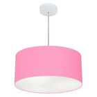 Lustre Pendente Cilíndrico Vivare Md-4049 Cúpula Em Tecido 50