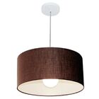 Lustre Pendente Cilíndrico Vivare Md-4052 Cúpula Em Tecido 50