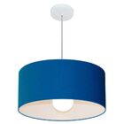 Lustre Pendente Cilíndrico Vivare Md-4052 Cúpula Em Tecido 50