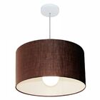Lustre Pendente Cilíndrico Vivare Md-4069 Cúpula Em Tecido 50