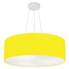 Lustre Pendente Cilíndrico Vivare Md-4070 Cúpula Em Tecido 80