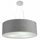 Lustre Pendente Cilíndrico Vivare Md-4070 Cúpula Em Tecido 80