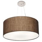 Lustre Pendente Cilíndrico Vivare Md-4074 Cúpula Em Tecido 60