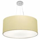 Lustre Pendente Cilíndrico Vivare Md-4074 Cúpula Em Tecido 60