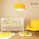 Lustre Pendente Cilíndrico Vivare Md-4100 Cúpula Em Tecido 50