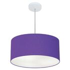 Lustre Pendente Cilíndrico Vivare Md-4100 Cúpula Em Tecido 50