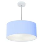 Lustre Pendente Cilíndrico Vivare Md-4100 Cúpula Em Tecido 50