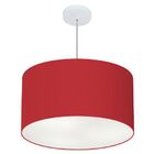 Lustre Pendente Cilíndrico Vivare Md-4101 Cúpula Em Tecido 60