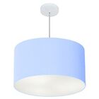 Lustre Pendente Cilíndrico Vivare Md-4101 Cúpula Em Tecido 60