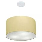 Lustre Pendente Cilíndrico Vivare Md-4101 Cúpula Em Tecido 60