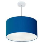 Lustre Pendente Cilíndrico Vivare Md-4101 Cúpula Em Tecido 60