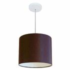 Lustre Pendente Cilíndrico Vivare Md-4113 Cúpula Em Tecido 30