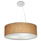 Lustre Pendente Cilíndrico Vivare Md-4134 Cúpula Em Tecido 50