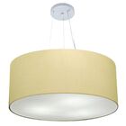 Lustre Pendente Cilíndrico Vivare Md-4135 Cúpula Em Tecido 70