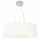 Lustre Pendente Cilíndrico Vivare Md-4136 Cúpula Em Tecido 80
