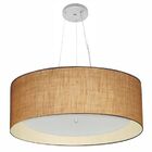 Lustre Pendente Cilíndrico Vivare Md-4142 Cúpula Em Tecido 80