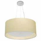 Lustre Pendente Cilíndrico Vivare Md-4145 Cúpula Em Tecido 50