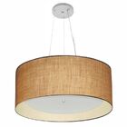 Lustre Pendente Cilíndrico Vivare Md-4145 Cúpula Em Tecido 50