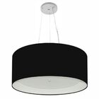 Lustre Pendente Cilíndrico Vivare Md-4145 Cúpula Forrada Em T