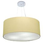 Lustre Pendente Cilíndrico Vivare Md-4150 Cúpula Em Tecido 70