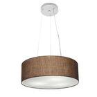 Lustre Pendente Cilíndrico Vivare Md-4181 Cúpula Em Tecido 40