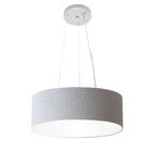 Lustre Pendente Cilíndrico Vivare Md-4181 Cúpula Em Tecido 40