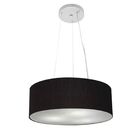 Lustre Pendente Cilíndrico Vivare Md-4181 Cúpula Em Tecido 40