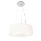 Lustre Pendente Cilíndrico Vivare Md-4181 Cúpula Em Tecido 40