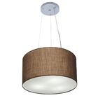Lustre Pendente Cilíndrico Vivare Md-4182 Cúpula Em Tecido 40