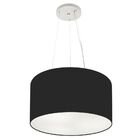 Lustre Pendente Cilíndrico Vivare Md-4182 Cúpula Em Tecido 40