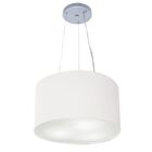 Lustre Pendente Cilíndrico Vivare Md-4182 Cúpula Em Tecido 40