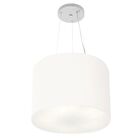 Lustre Pendente Cilíndrico Vivare Md-4183 Cúpula Em Tecido 40