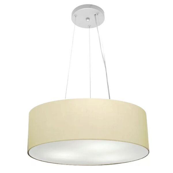 Lustre Pendente Cilíndrico Vivare Md-4184 Cúpula Em Tecido 45