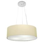 Lustre Pendente Cilíndrico Vivare Md-4184 Cúpula Em Tecido 45