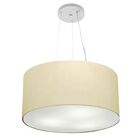 Lustre Pendente Cilíndrico Vivare Md-4185 Cúpula Em Tecido 45