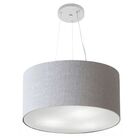 Lustre Pendente Cilíndrico Vivare Md-4185 Cúpula Em Tecido 45