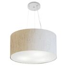Lustre Pendente Cilíndrico Vivare Md-4185 Cúpula Em Tecido 45