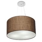 Lustre Pendente Cilíndrico Vivare Md-4187 Cúpula Em Tecido 45
