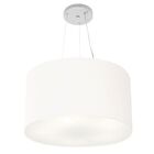 Lustre Pendente Cilíndrico Vivare Md-4187 Cúpula Em Tecido 45