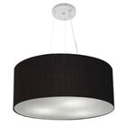 Lustre Pendente Cilíndrico Vivare Md-4188 Cúpula Em Tecido 50