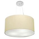 Lustre Pendente Cilíndrico Vivare Md-4189 Cúpula Em Tecido 50