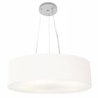 Lustre Pendente Cilíndrico Vivare Md-4190 Cúpula Em Tecido 55