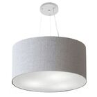 Lustre Pendente Cilíndrico Vivare Md-4192 Cúpula Em Tecido 55