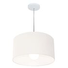 Lustre Pendente Cilíndrico Vivare Md-4202 Cúpula Em Tecido 40