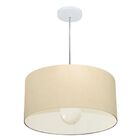 Lustre Pendente Cilíndrico Vivare Md-4204 Cúpula Em Tecido 45
