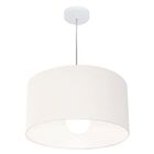 Lustre Pendente Cilíndrico Vivare Md-4205 Cúpula Em Tecido 45