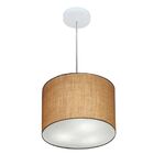 Lustre Pendente Cilíndrico Vivare Md-4210 Cúpula Em Tecido 30