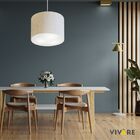 Lustre Pendente Cilíndrico Vivare Md-4211 Cúpula Em Tecido 35